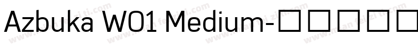 Azbuka W01 Medium字体转换